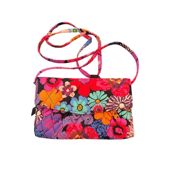 EUC - Vera Bradley Fiesta Floral Cross Body Purse. Like new condition - Picture 1 of 3